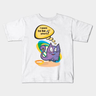 Funny Cat Cata-Vento Says to you Kids T-Shirt